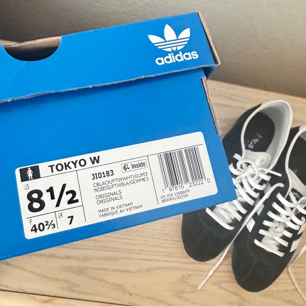 Adidas Tokyo Black and White Sneakers
